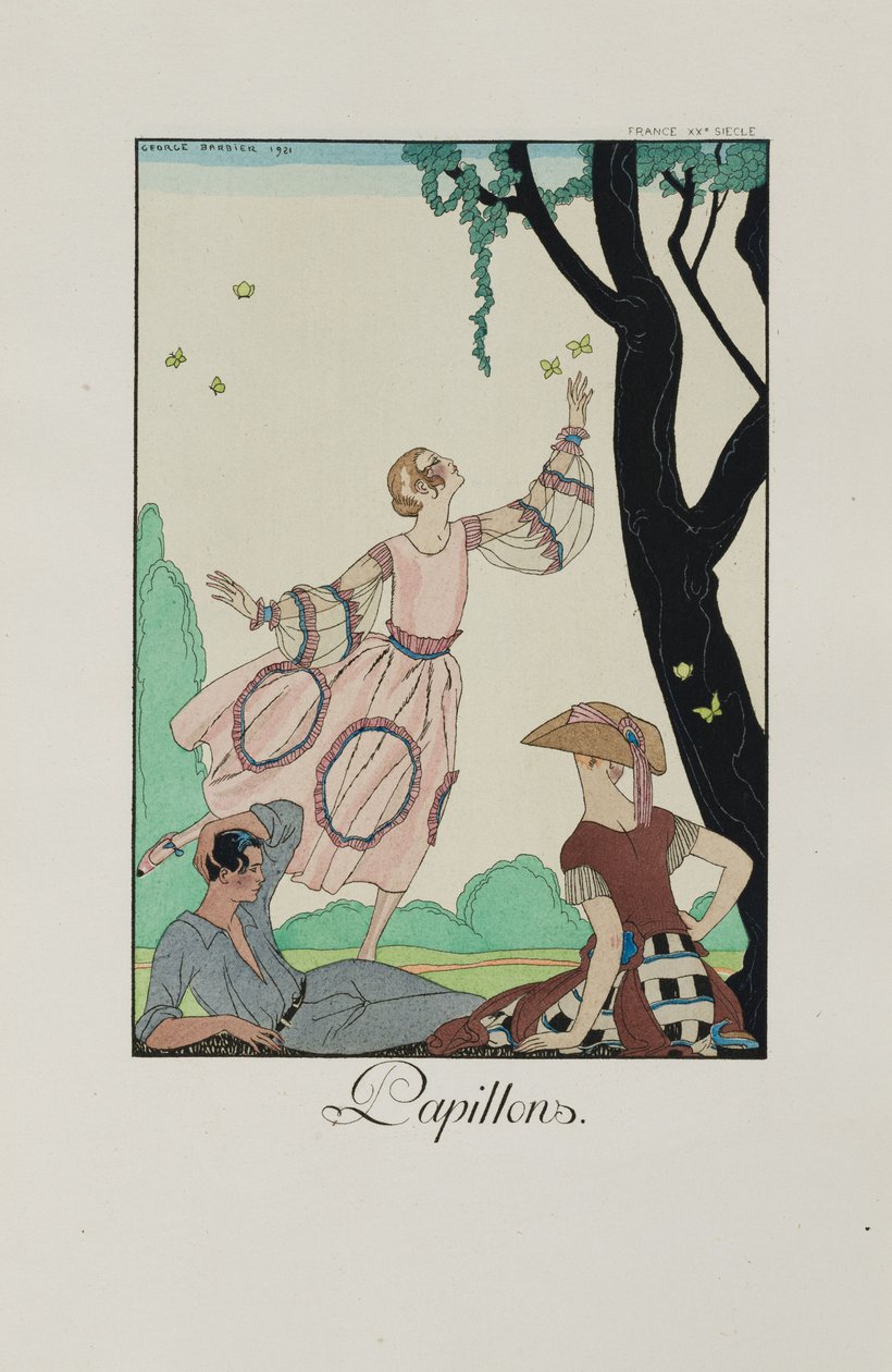 Falbalas et fanfreluches: Papillons, 1921 - George Barbier