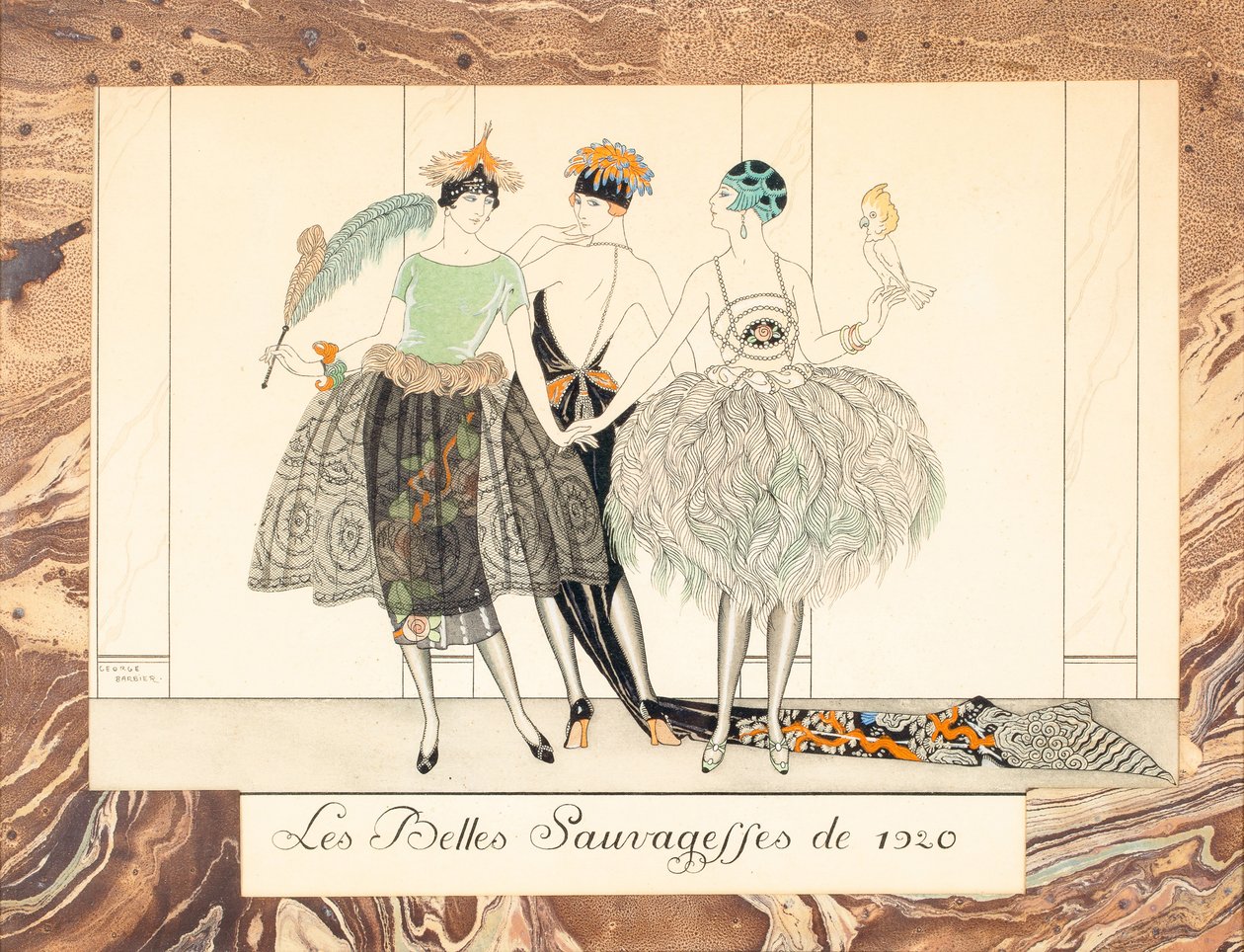 Les Belles Sauvageffes de 1920, de Le Bonheur du Jour ou, Les Grâces à la Mode, 1924 - George Barbier