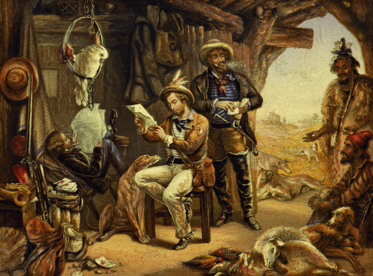 Australie : Nouvelles de la maison - George Baxter