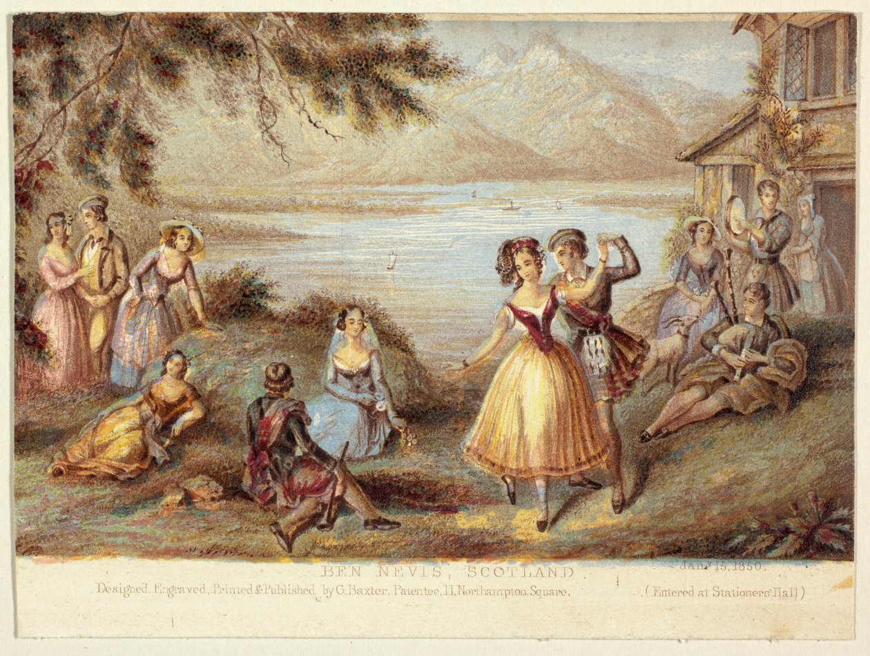 Ben Nevis, Écosse - George Baxter