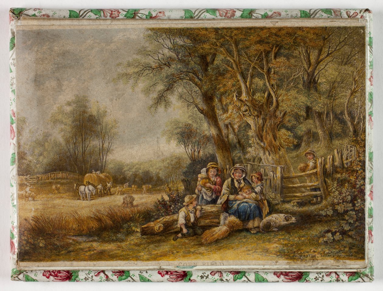 Boîte à aiguilles ornée d