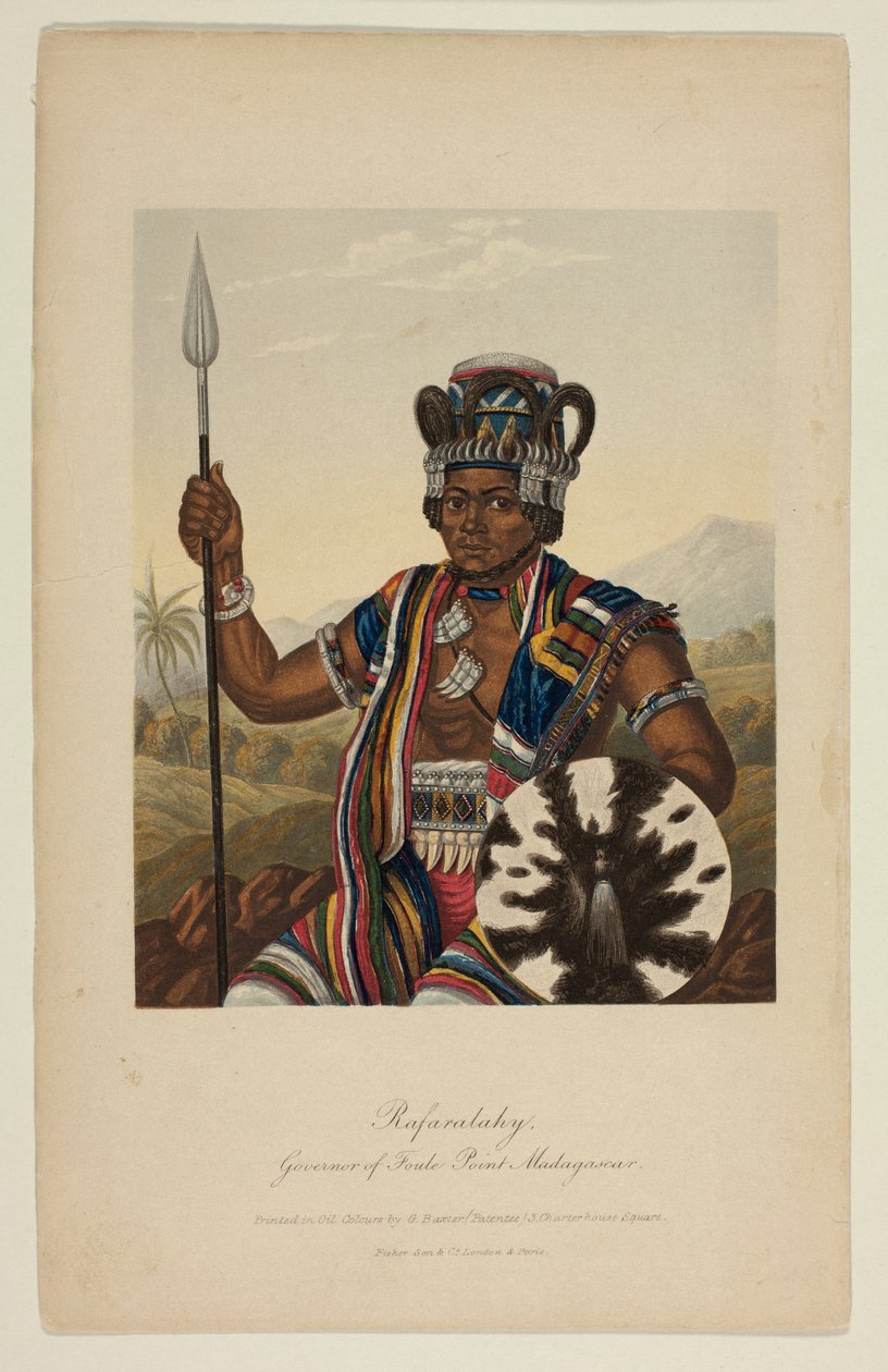 Rafaralahy, gouverneur de Foule Point, Madagascar - George Baxter