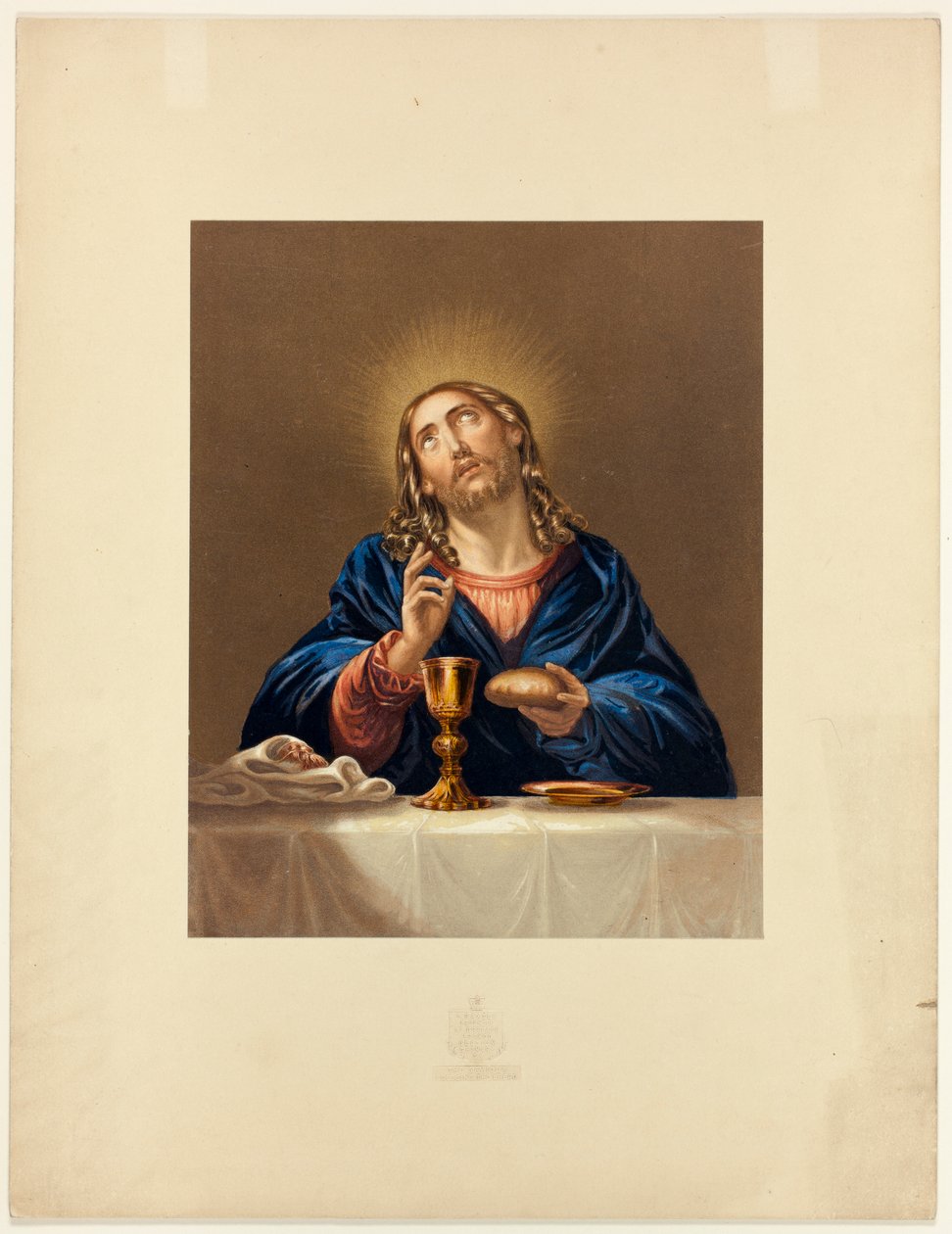 Le Sauveur bénissant le pain - George Baxter