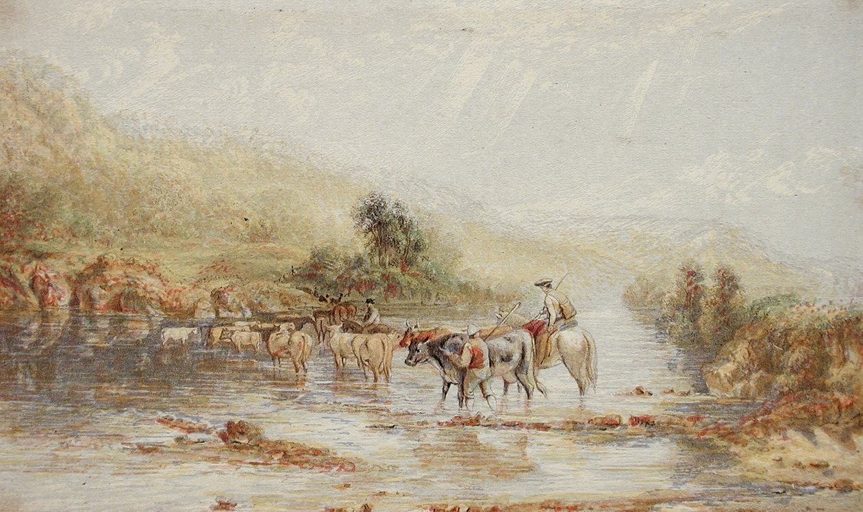 Les bouviers gallois - George Baxter