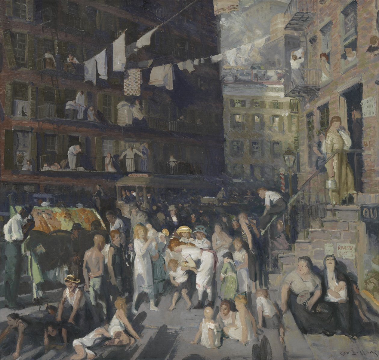 Les habitants des falaises - George Bellows