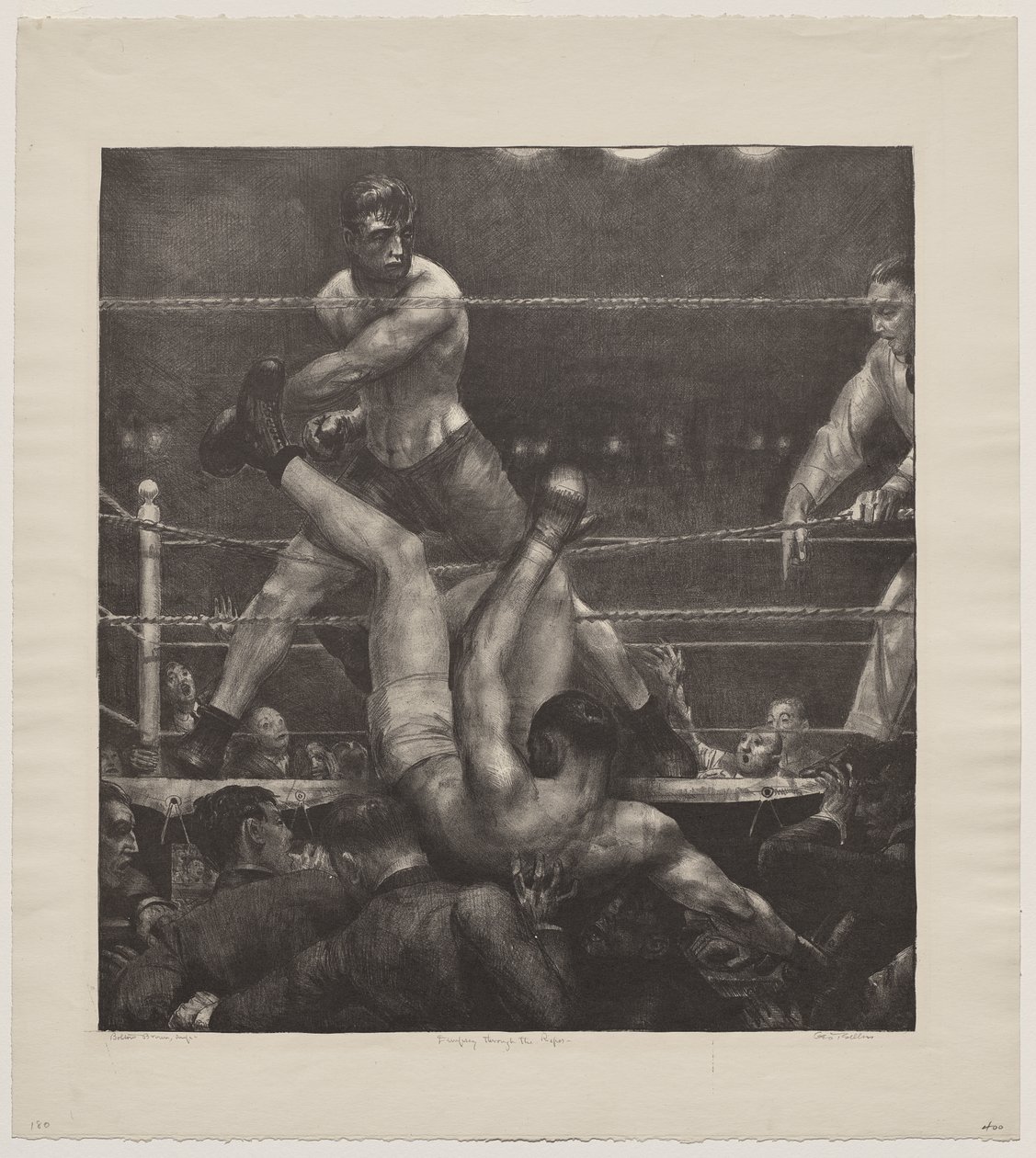 Dempsey à travers les cordes - George Bellows