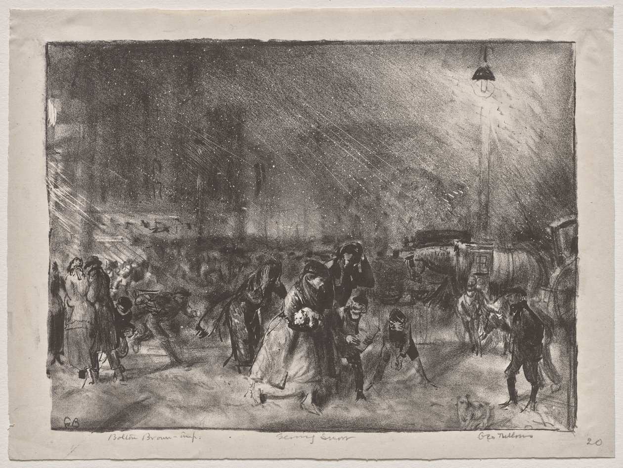 Neige du soir - George Bellows