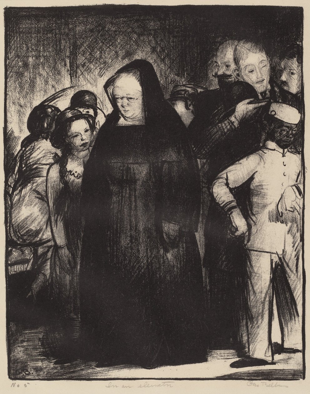 Dans un Ascenseur - George Bellows