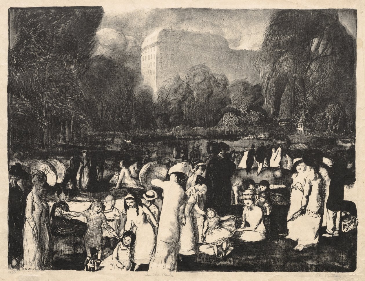Dans le parc, la lumière - George Bellows