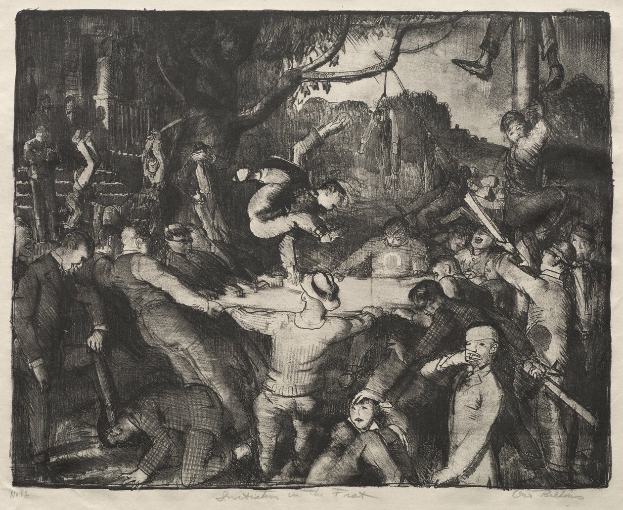 Initiation dans la fraternité étudiante - George Bellows