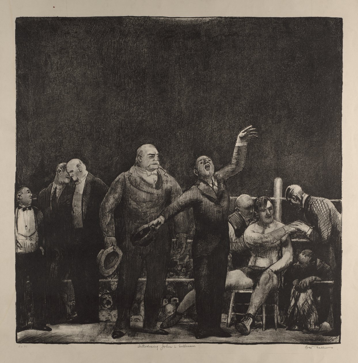 Présentation de John L. Sullivan - George Bellows
