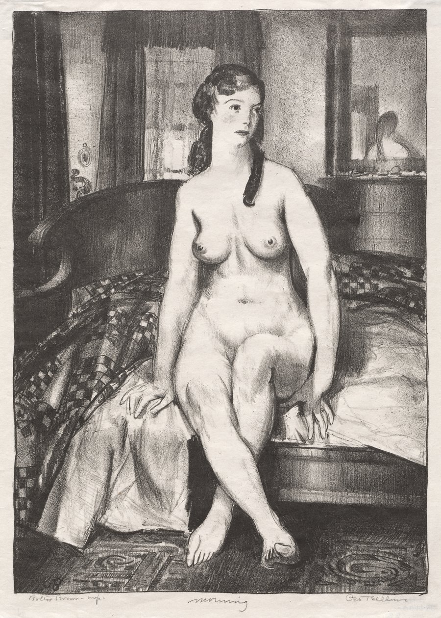 Matin, Nu sur un lit, Deuxième pierre - George Bellows