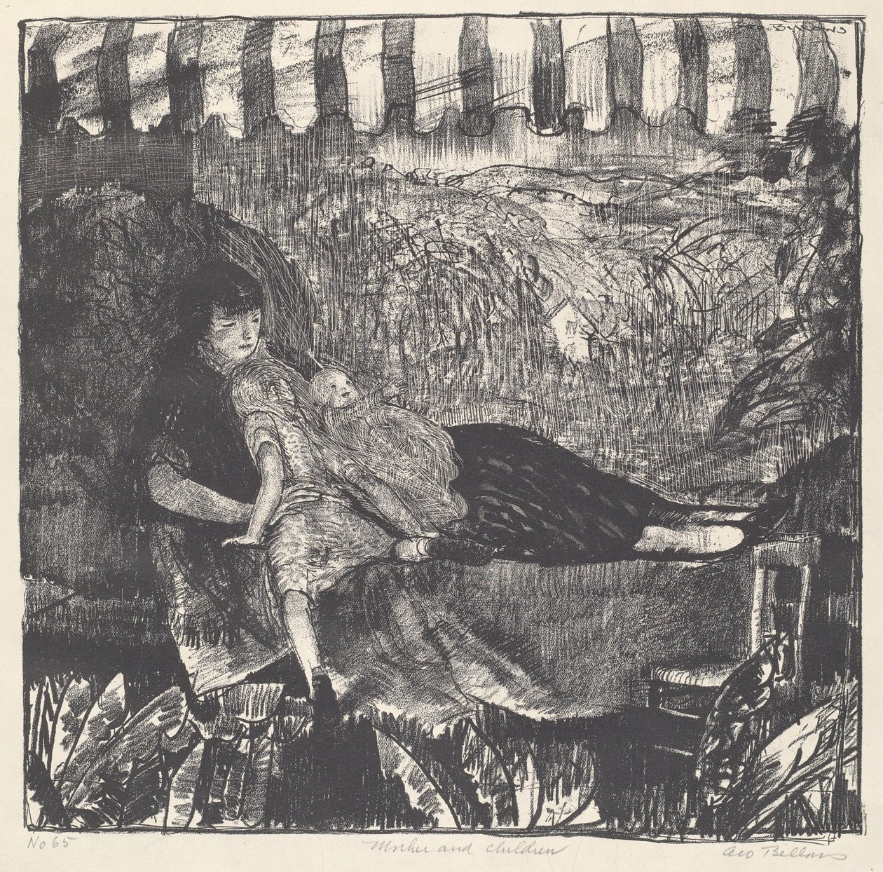 Mère et enfants - George Bellows