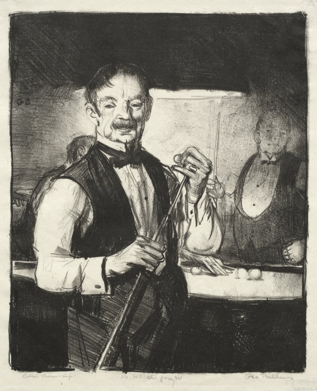 Un vieux joueur de billard - George Bellows