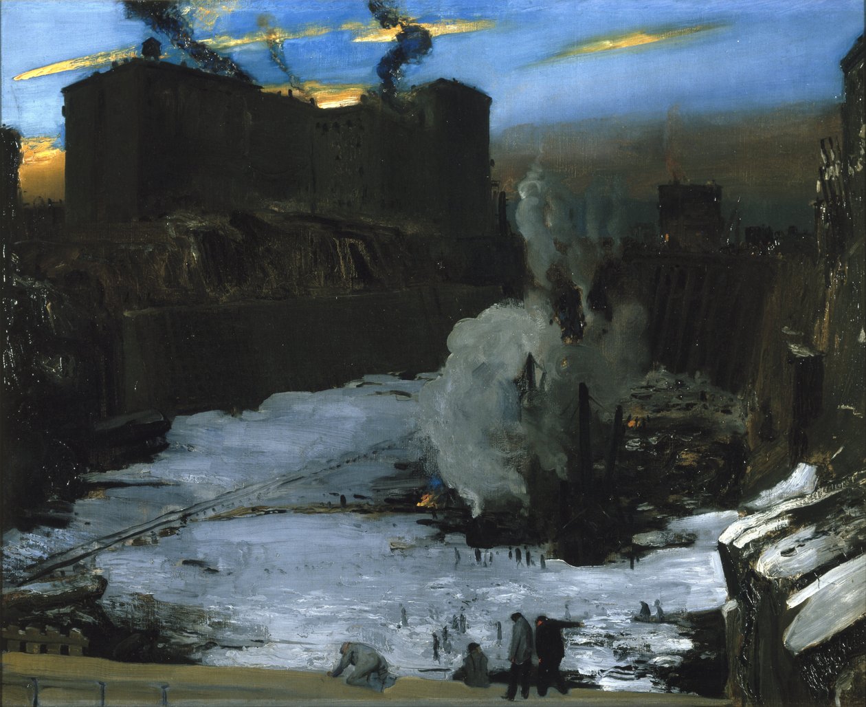 Fouilles à la gare de Pennsylvanie - George Bellows