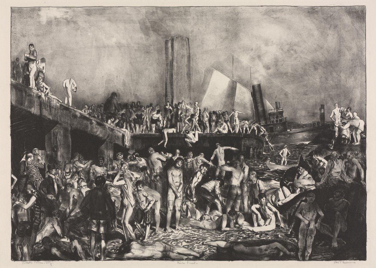 Au bord de la rivière - George Bellows