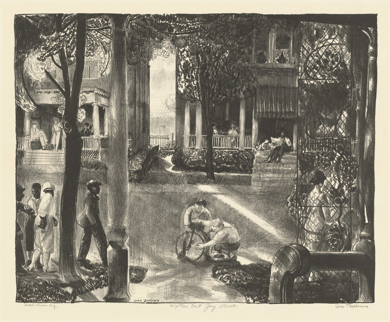 16, East Gay Street - George Bellows