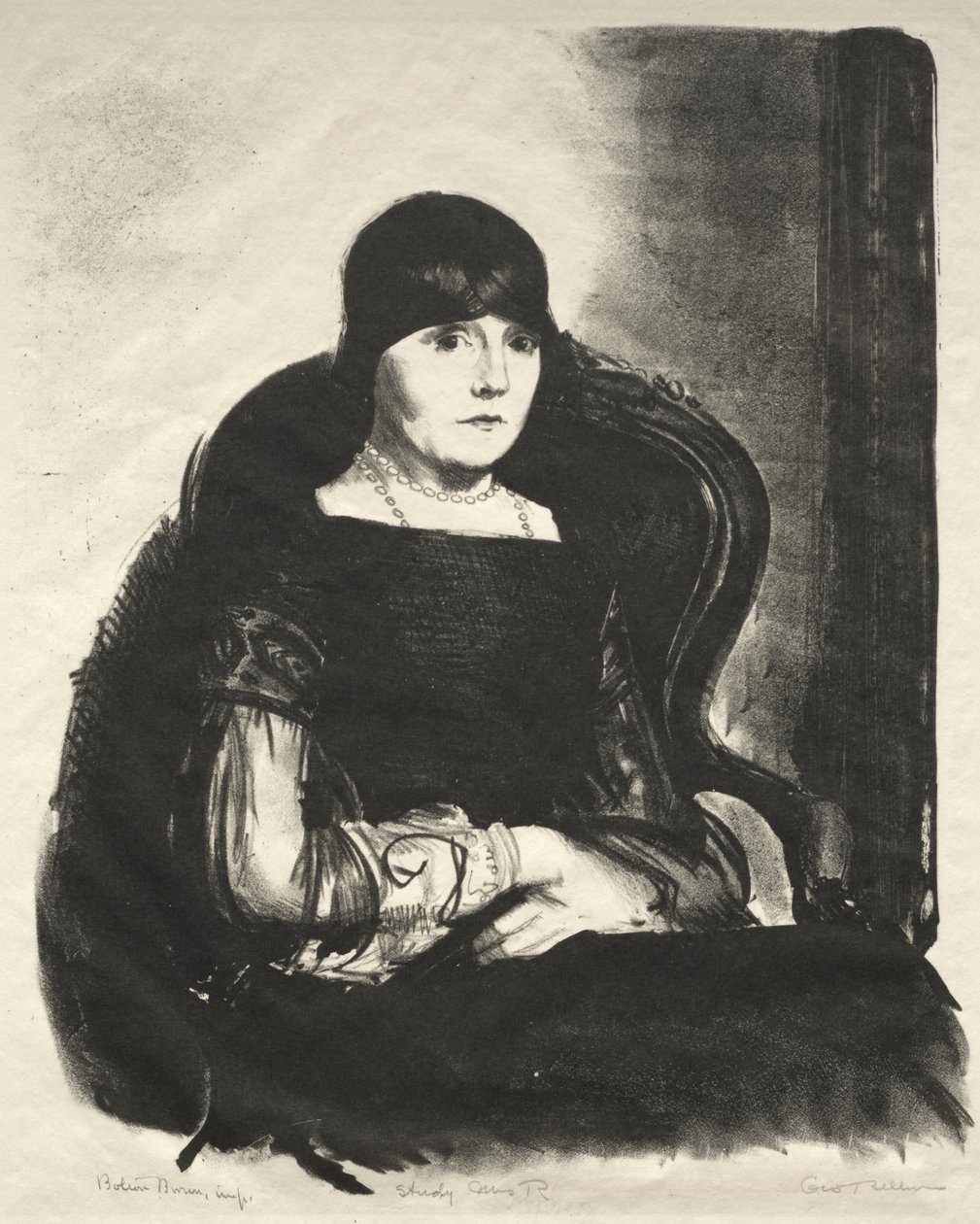 Étude, Mme R. - George Bellows
