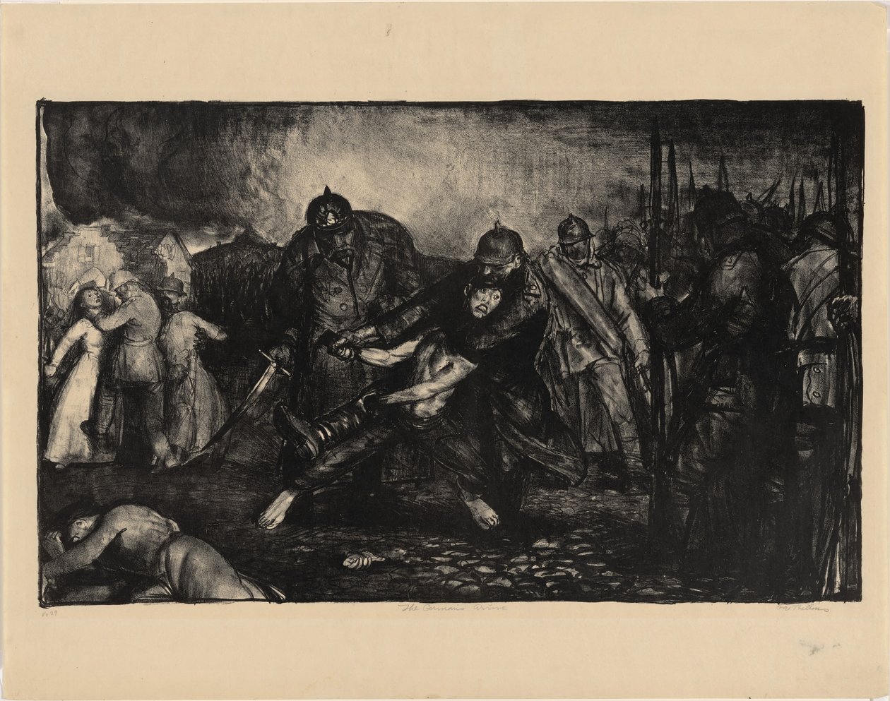 Les Allemands arrivent - George Bellows