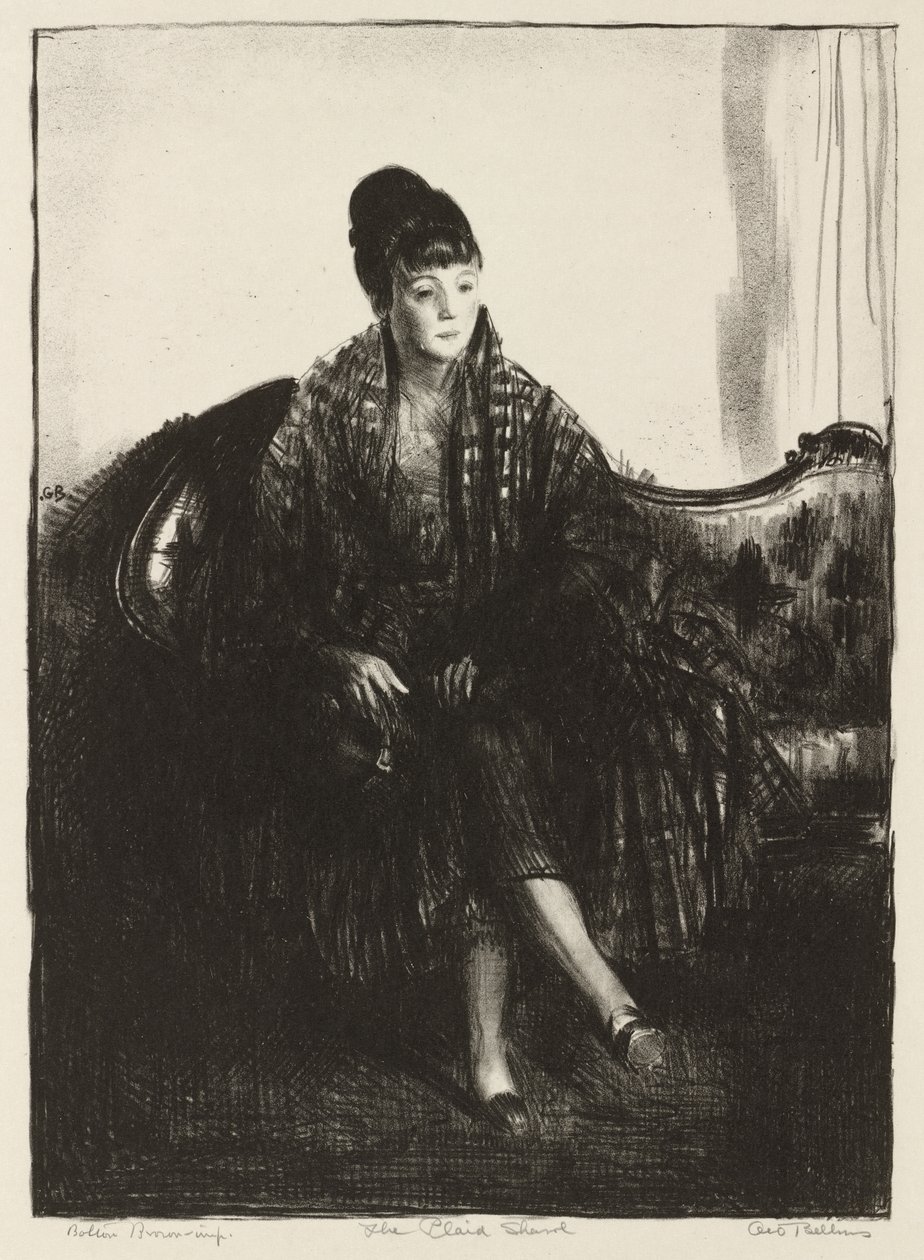 Le châle à carreaux - George Bellows