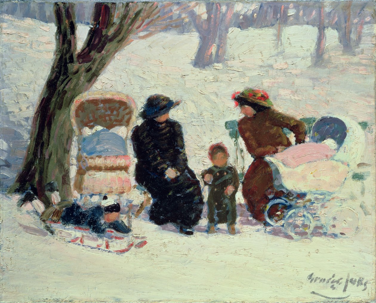 Nourrices, High Bridge Park - George Benjamin Luks