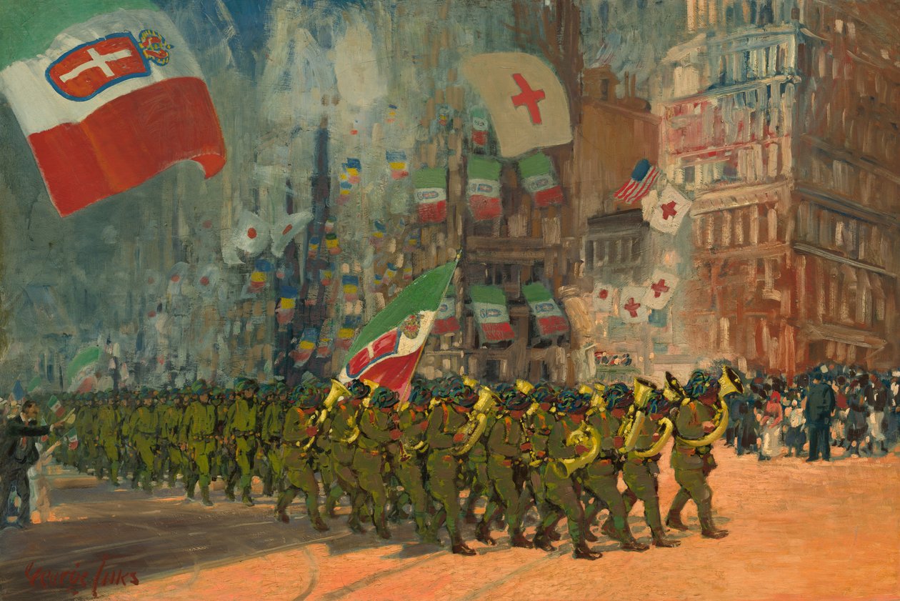 Les Bersaglieri, 1918 - George Benjamin Luks