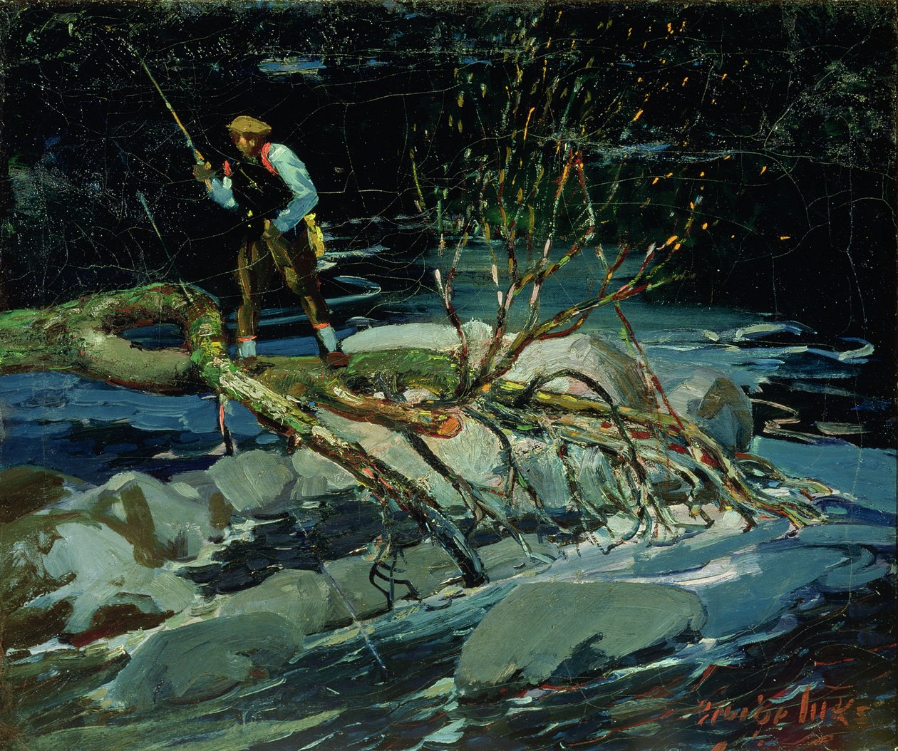 Pêche à la truite - George Benjamin Luks