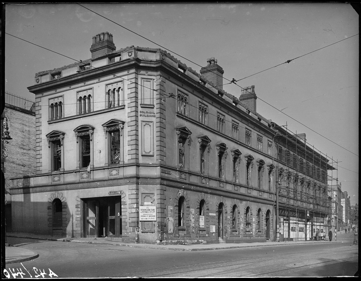 Bâtiments coloniaux, 7 Horsefair, Ladywood, Birmingham, 1941 - George Bernard Mason