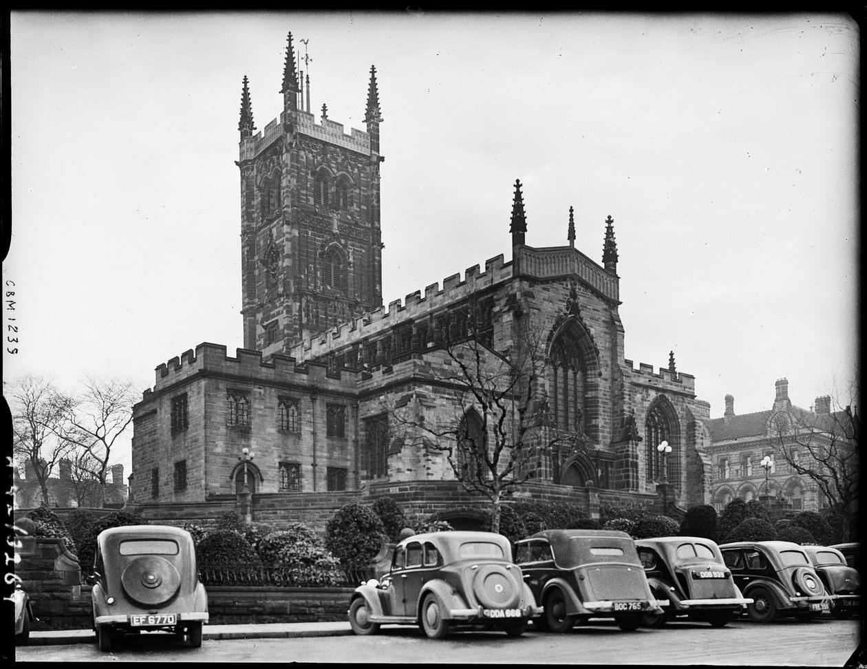 Église collégiale Saint-Pierre, Lich Gates, Wolverhampton, printemps 1942 - George Bernard Mason