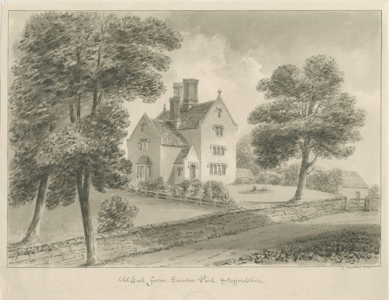 Sandon - Vieille ferme Hall - George Buckler
