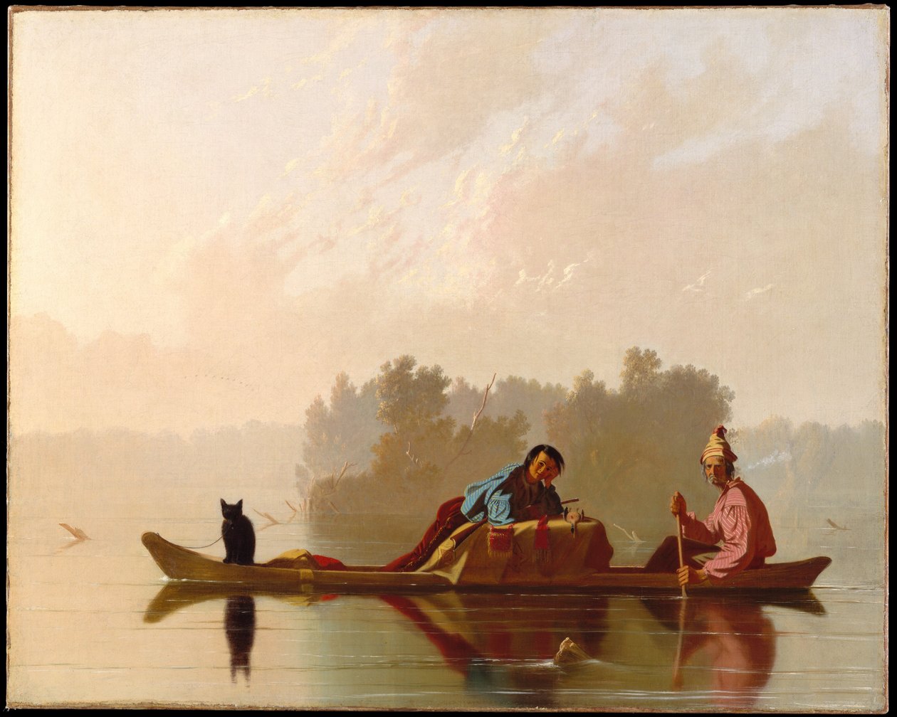 Marchands de fourrures descendant le Missouri - George Caleb Bingham