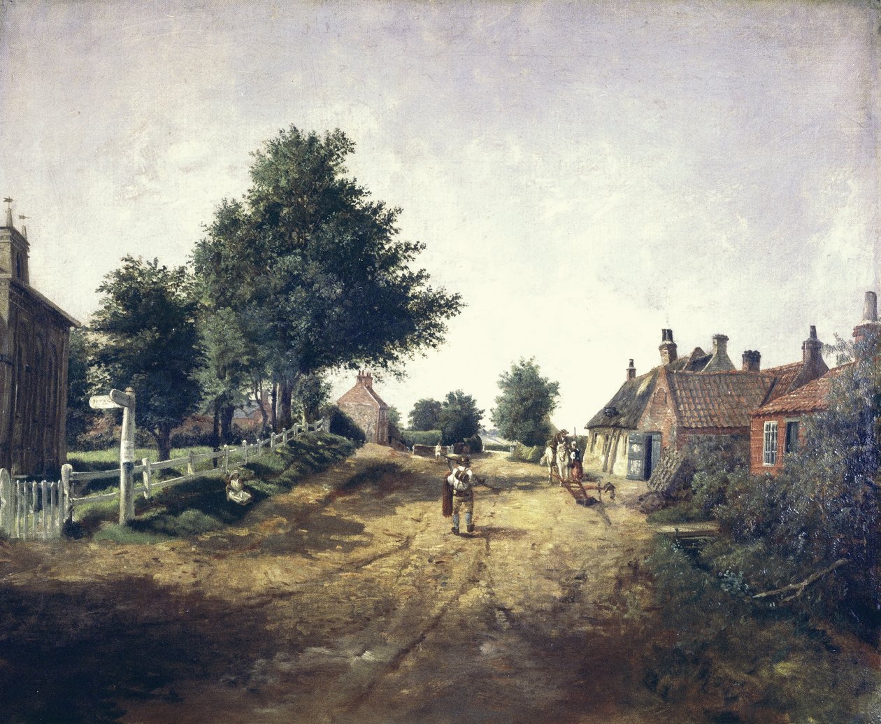 Village de Hollym, Holderness, vers 1885 - George Cammidge