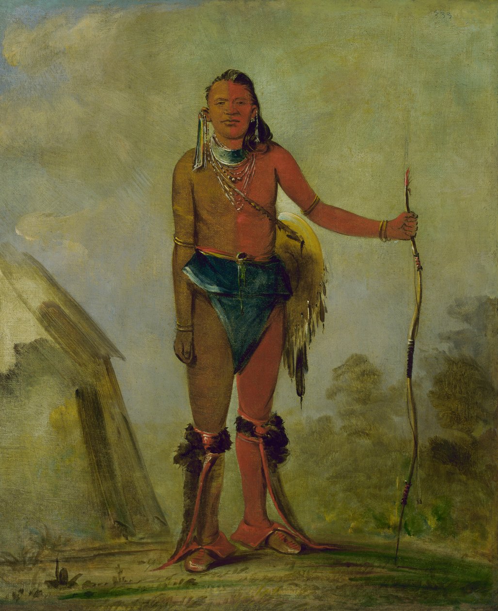 Aih-no-wa, le feu, un homme-médecine renard, 1835 - George Catlin