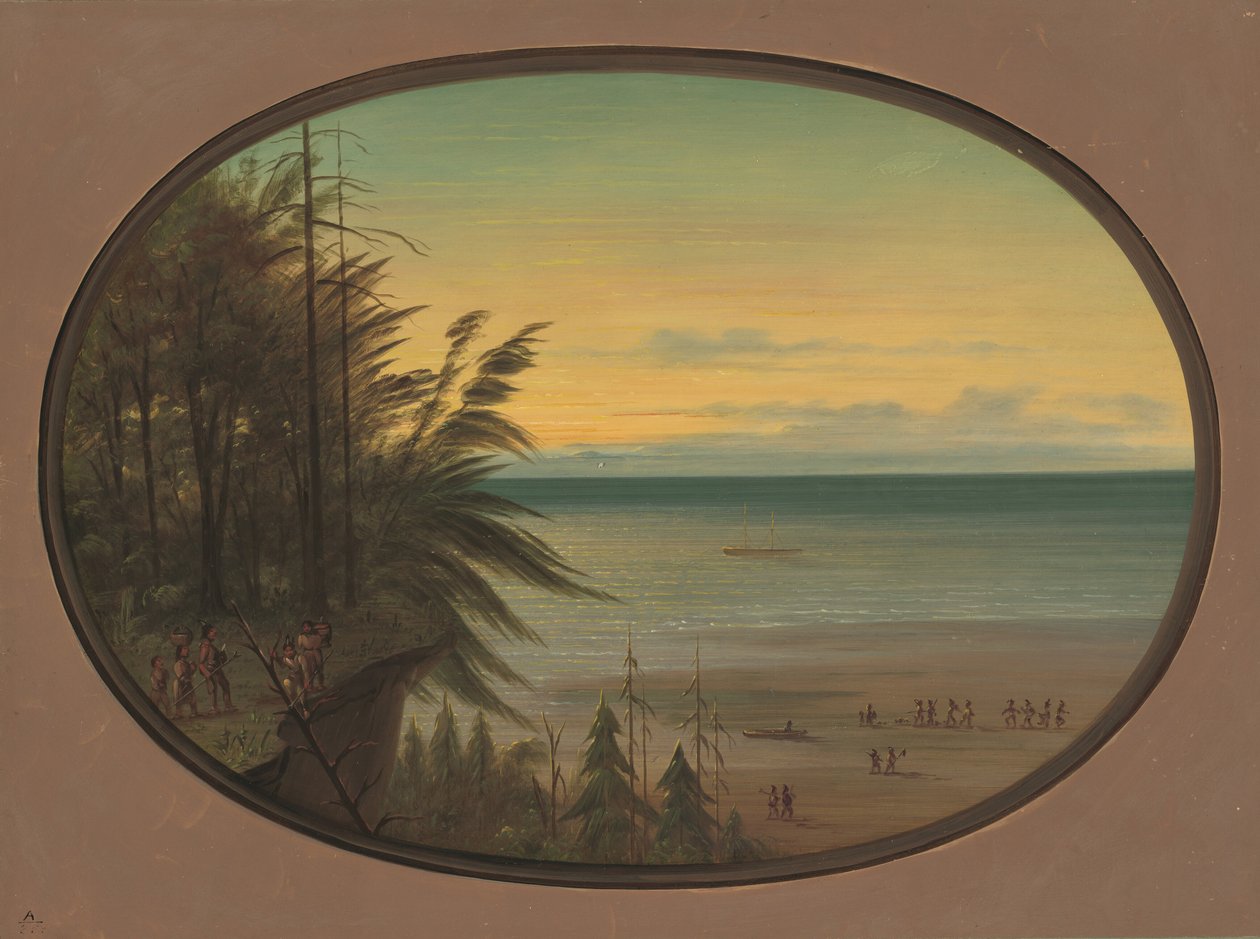 Une échelle indienne - Indiens Nayas - George Catlin