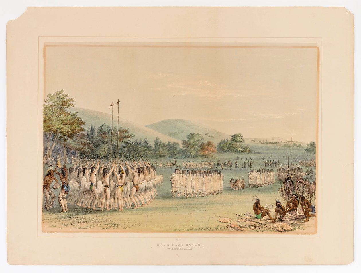 Danse du jeu de balle--no.22 - George Catlin