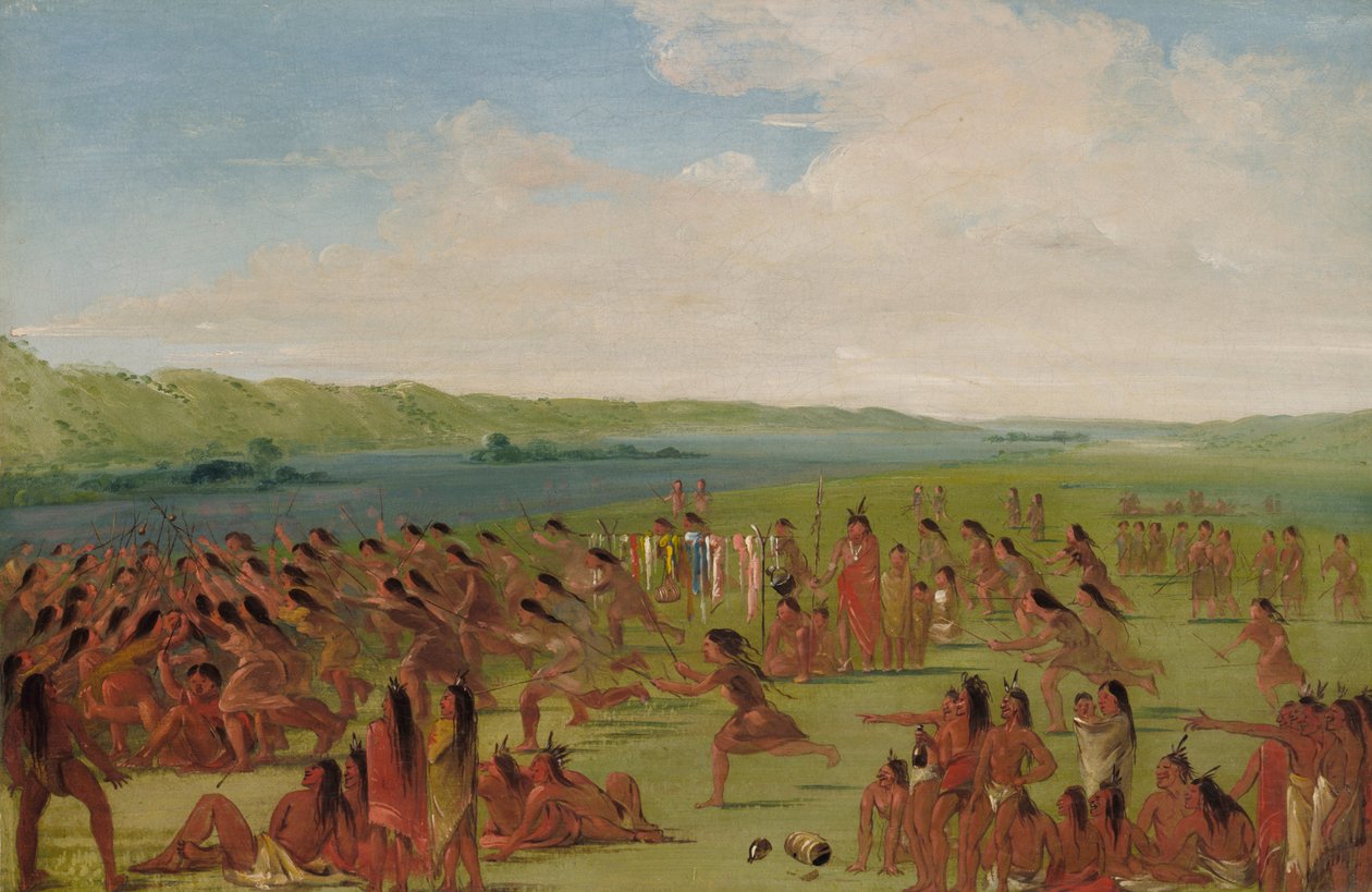 Jeu de balle des femmes, Prairie du Chien, 1835-1836 - George Catlin