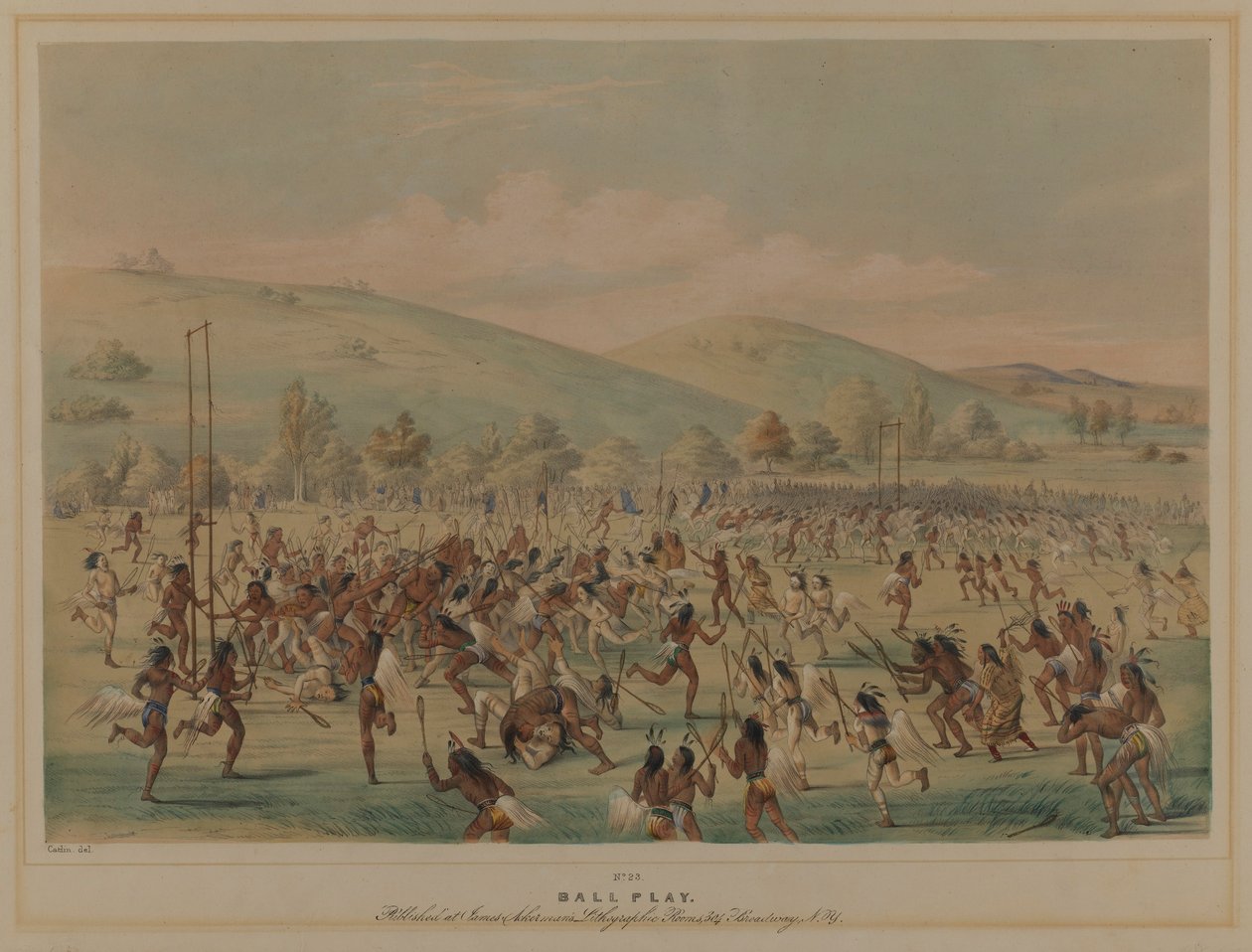 Jeu de balle (La Crosse) - George Catlin