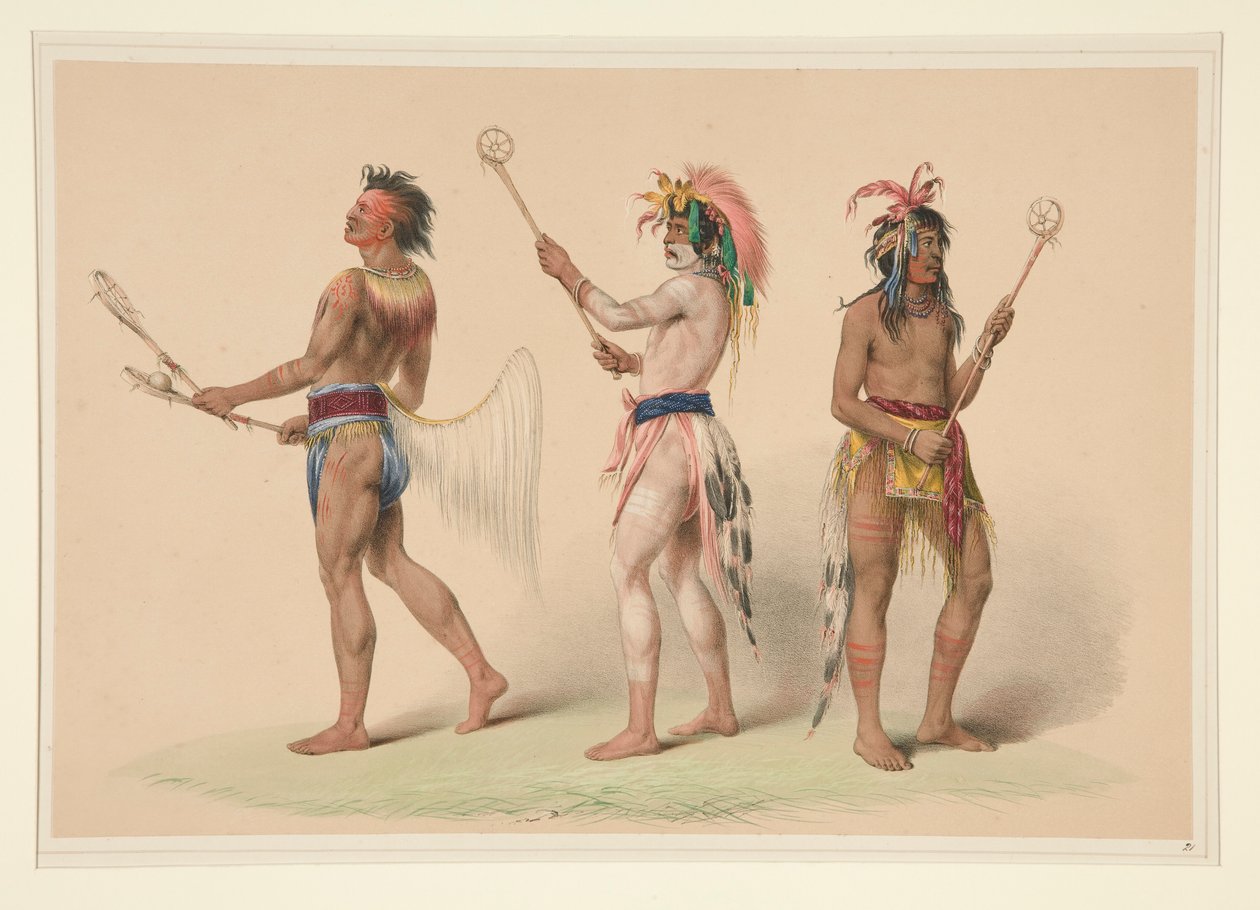 Joueurs de balle, pl. 21 du Portfolio des Indiens d