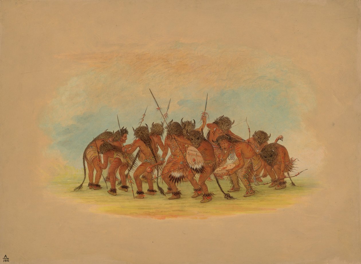 Danse du Bison - Mandan - George Catlin