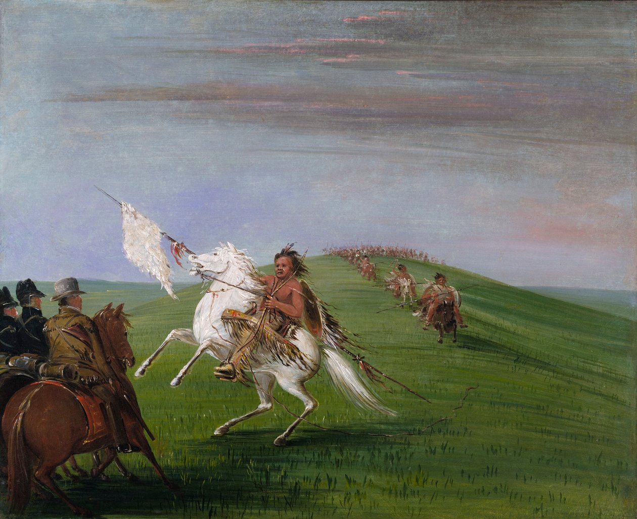 Les Comanches rencontrent les Dragons - George Catlin