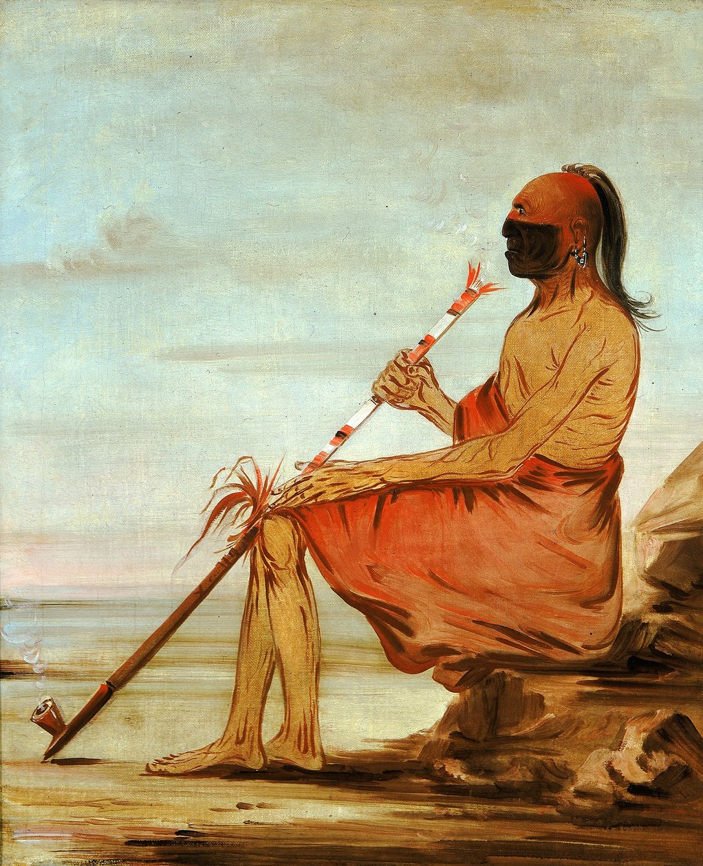 Coo-coo-coo, le hibou, un chef âgé - George Catlin