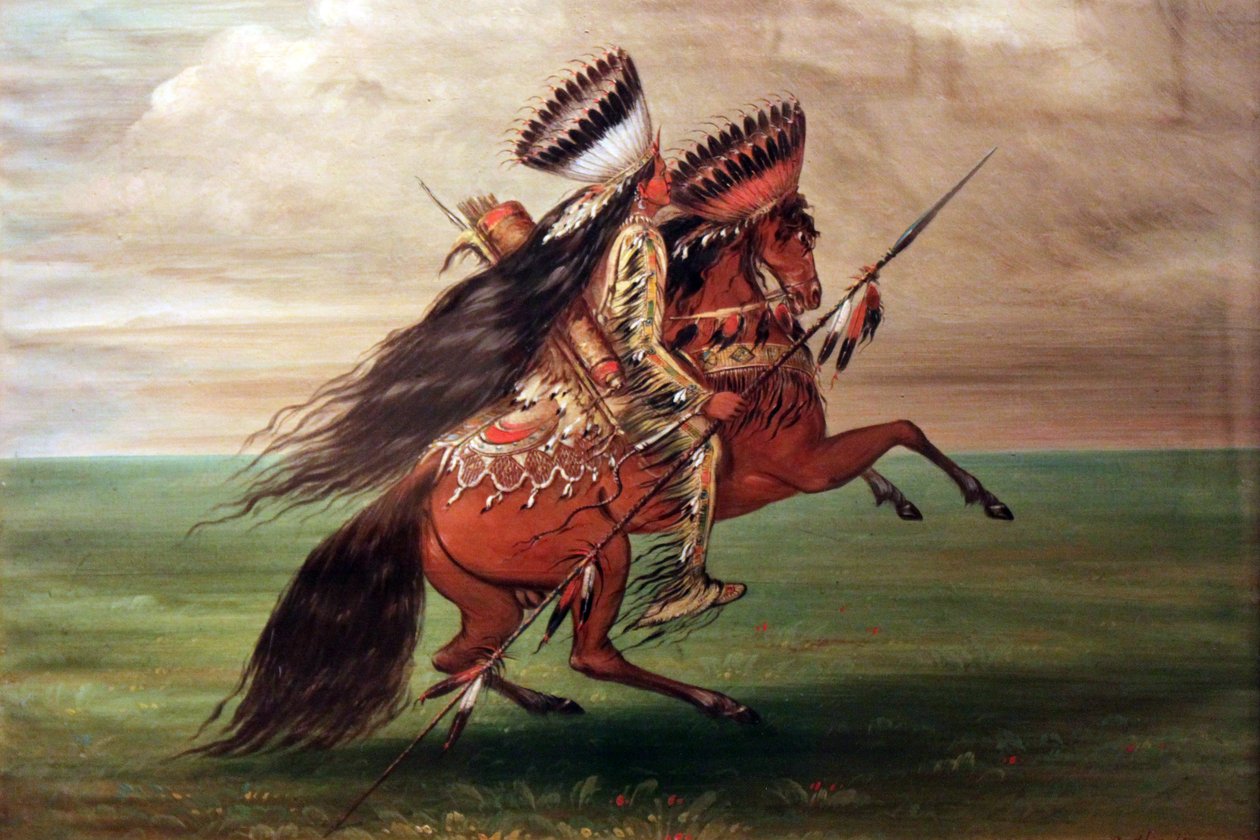 Indien Crow "Celui qui saute par-dessus tout". - George Catlin