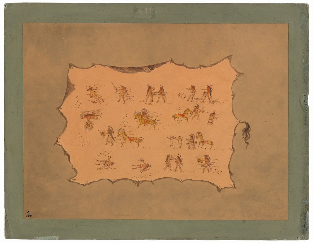Fac-similé de la robe de Mah-to-toh-pa - Mandan - George Catlin