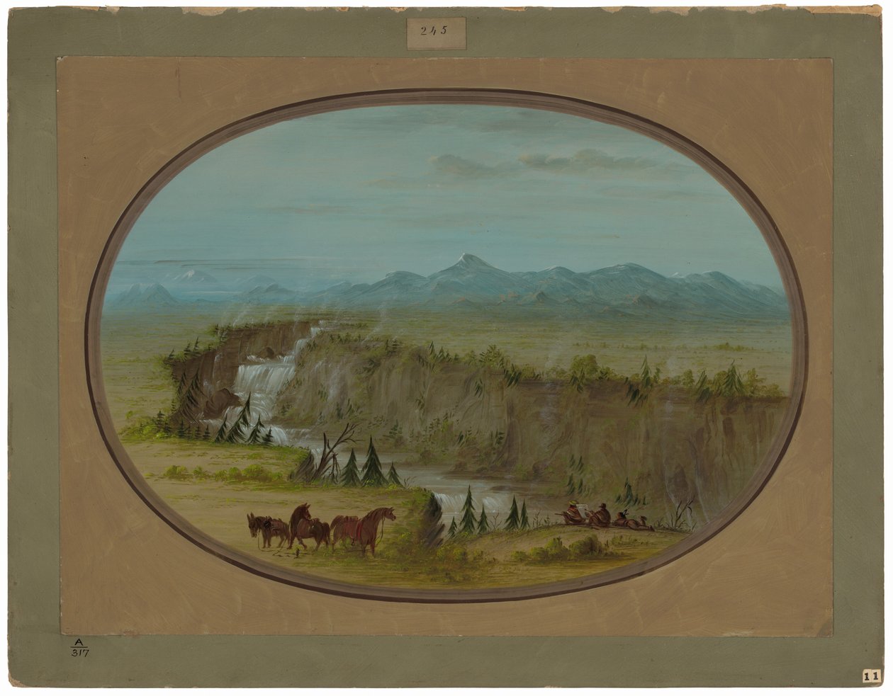 Chutes de la rivière Snake - George Catlin
