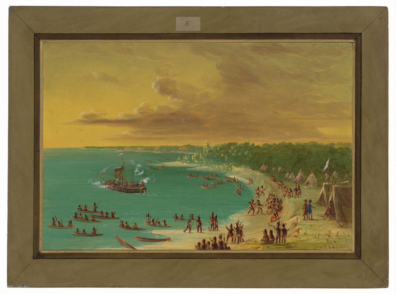 Première navigation du Griffin sur le lac Érié. 7 août 1679 - George Catlin