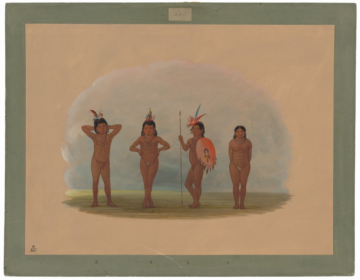 Quatre enfants Zurumati - George Catlin