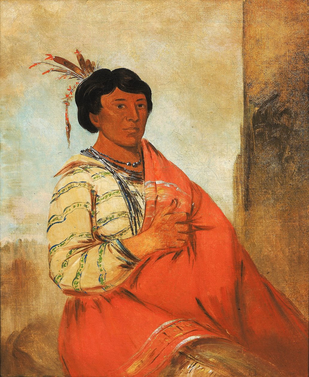 Gaw-záw-que-dung, celui qui salue - George Catlin