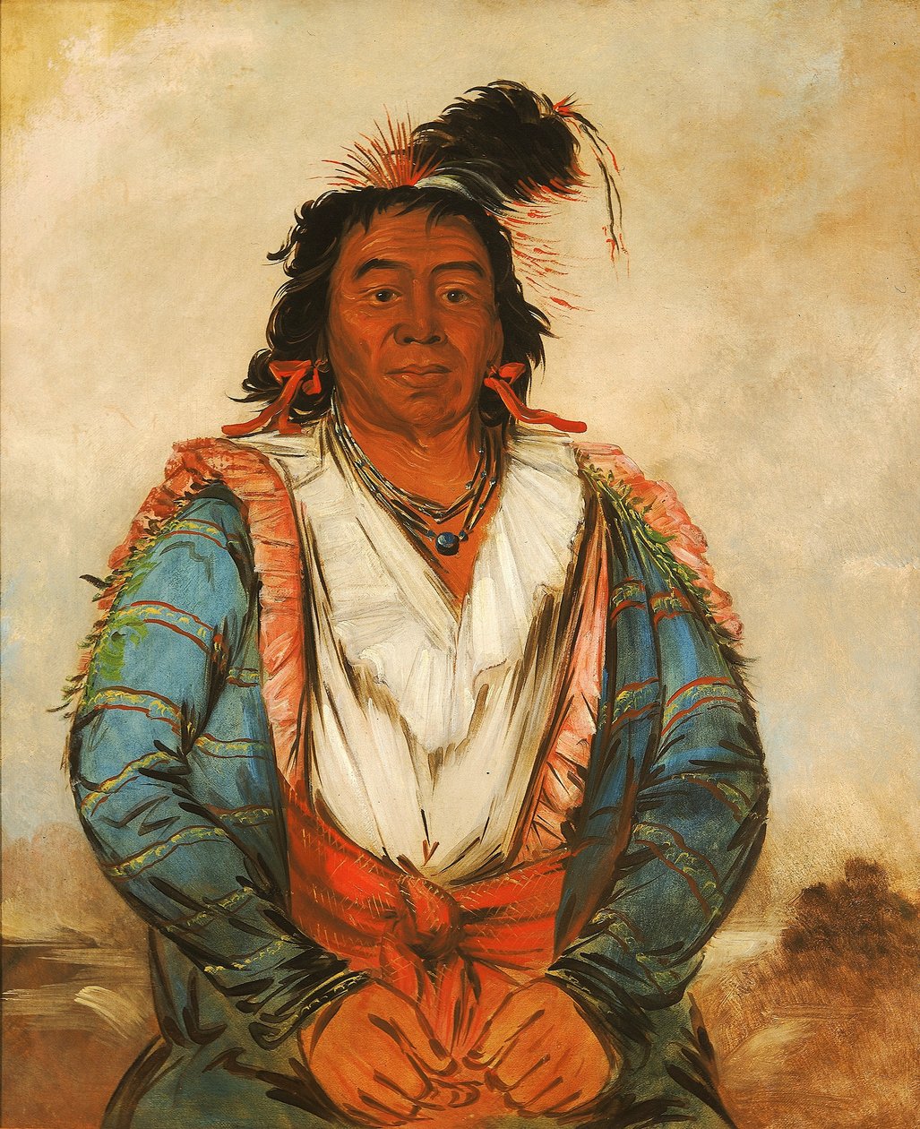 Hose-put-o-káw-gee, un brave - George Catlin