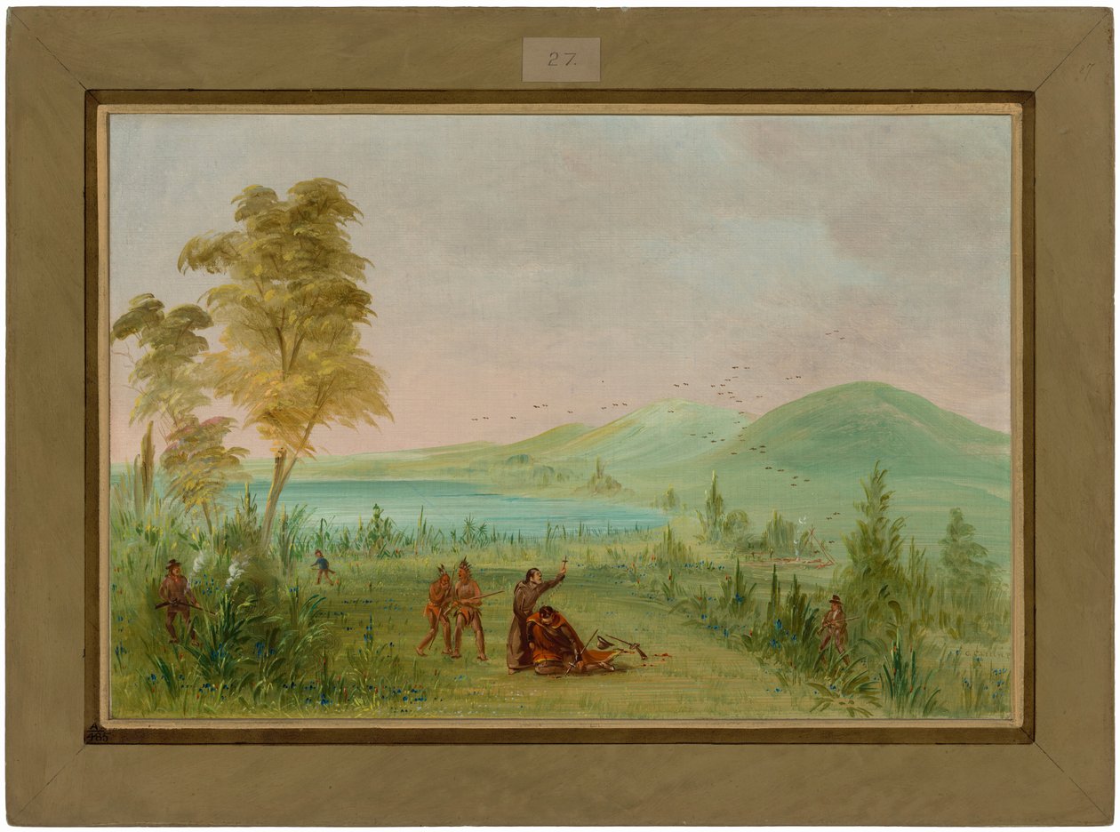 La Salle assassiné par Duhaut. 19 mai 1686 - George Catlin
