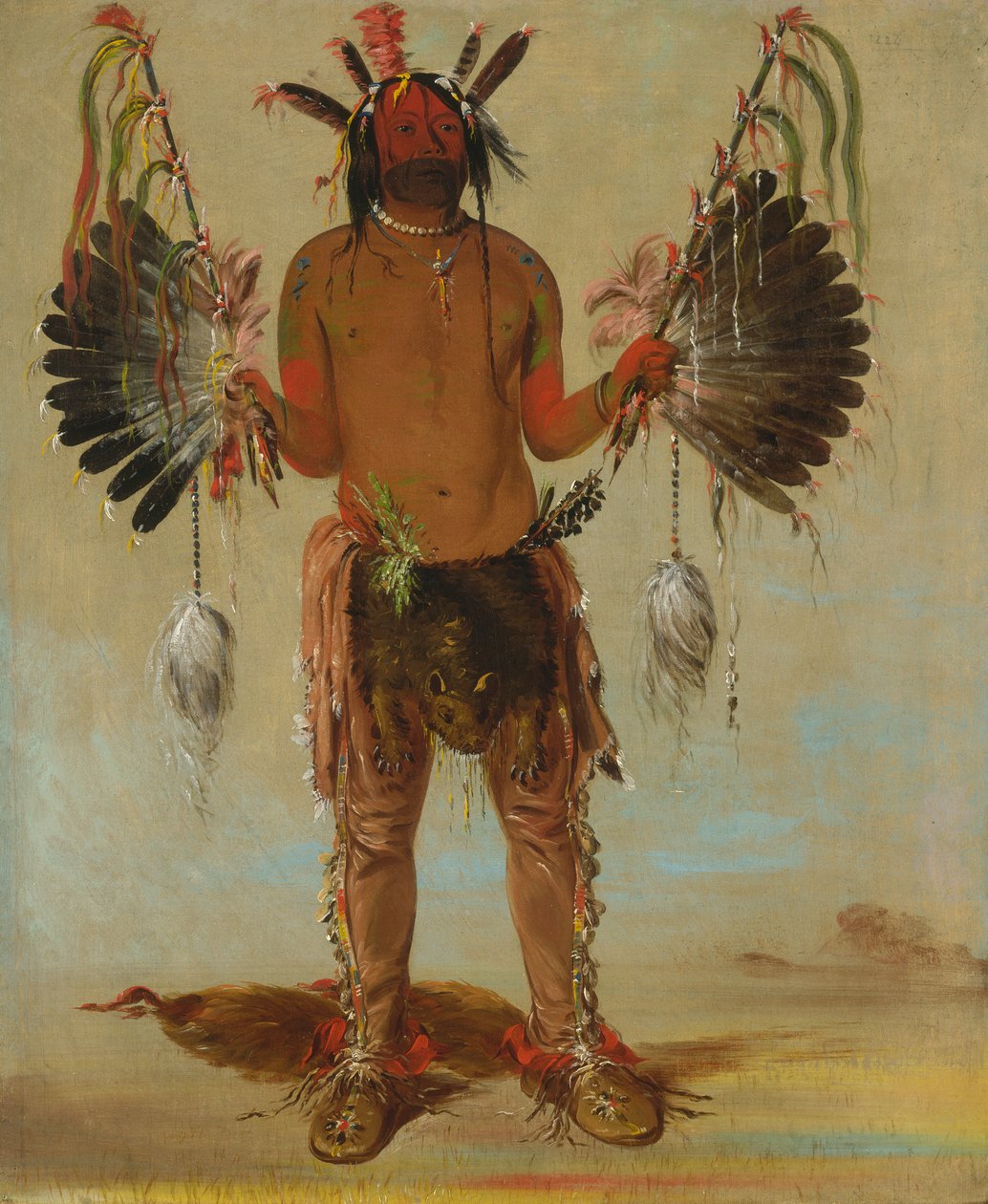 Mah-tó-he-ha, Vieil Ours, un homme-médecine, 1832 - George Catlin